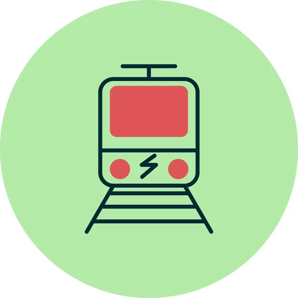 Icono Del Tren Eléctrico Ilustración Vectorial — Vector de stock