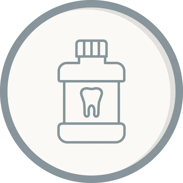 Mouth Wash Icon Vektor Isoliert Auf Weißem Hintergrund Für Ihr — Stockvektor