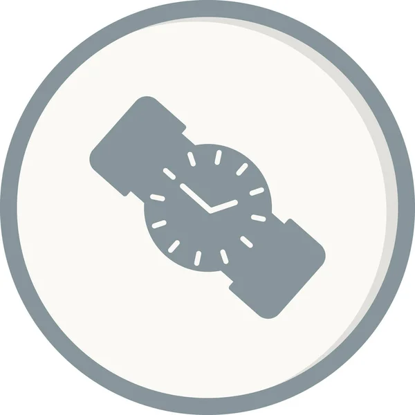 Orologio Polso Icona Vettoriale Illustrazione — Vettoriale Stock