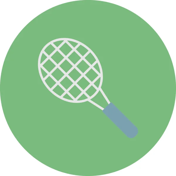 Raqueta Tenis Diseño Simple — Vector de stock