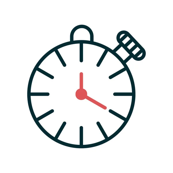 Stopwatch Icono Vector Ilustración — Archivo Imágenes Vectoriales