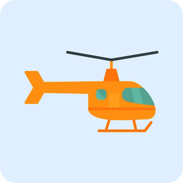 Vector Illustration Helicopter Icon — Stock Vector