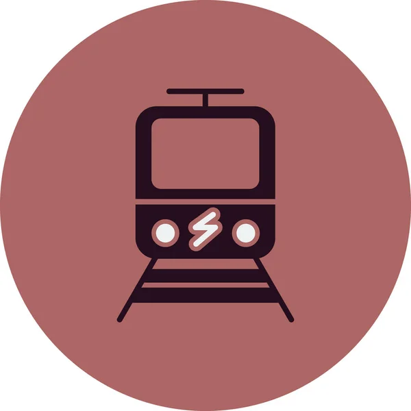 Icono Del Tren Eléctrico Ilustración Vectorial — Vector de stock