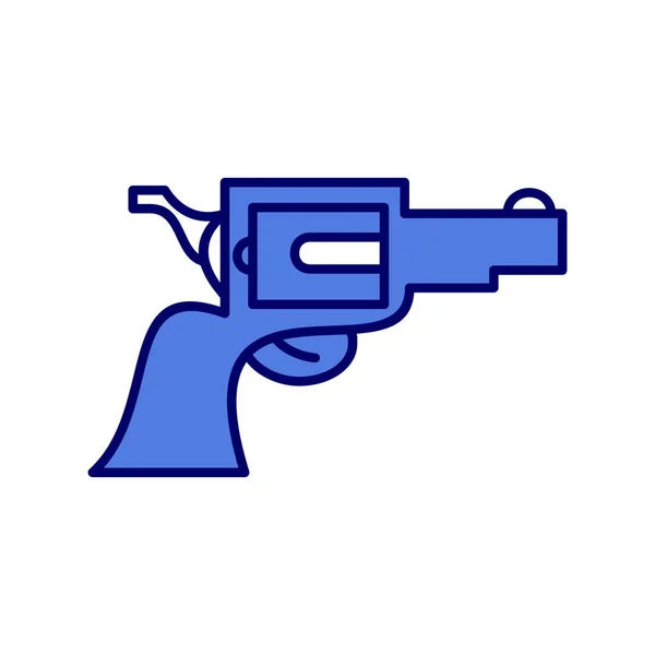 Vectorillustratie Van Een Pistol Icoon — Stockvector