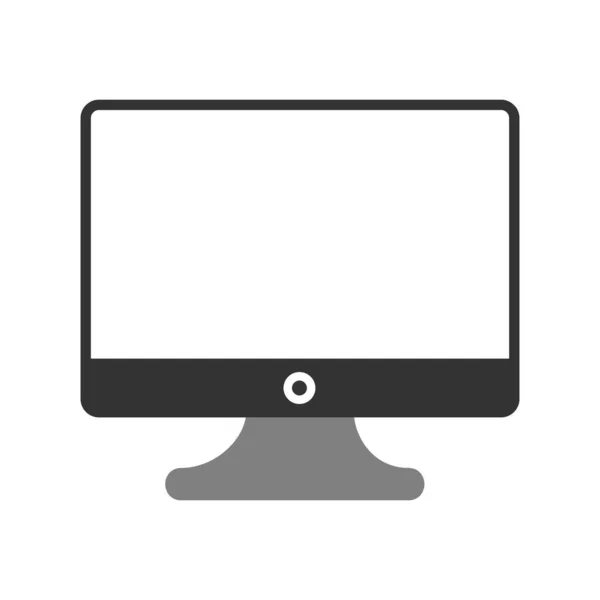 Monitor Scherm Eenvoudige Illustratie — Stockvector