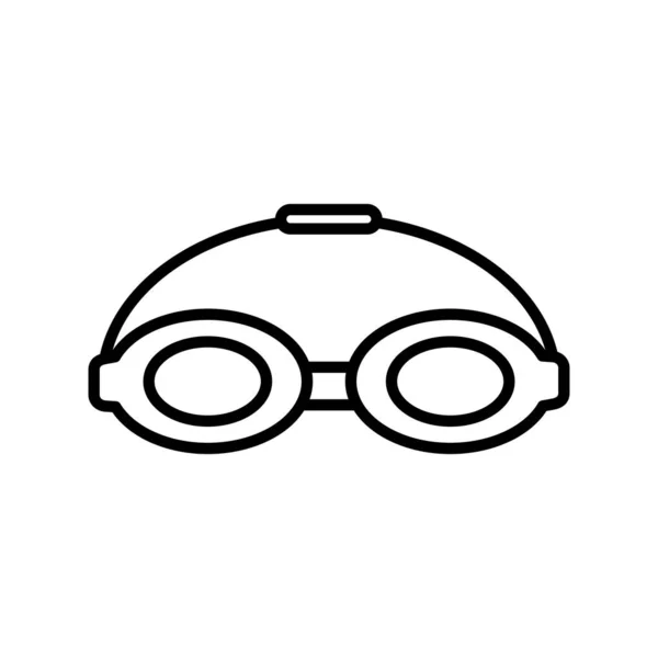 Schwimmbrille Web Symbol Einfache Illustration Der Brille — Stockvektor