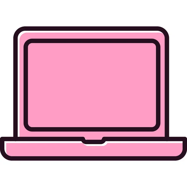 Illustration Des Laptop Icon Vektors — Stockvektor