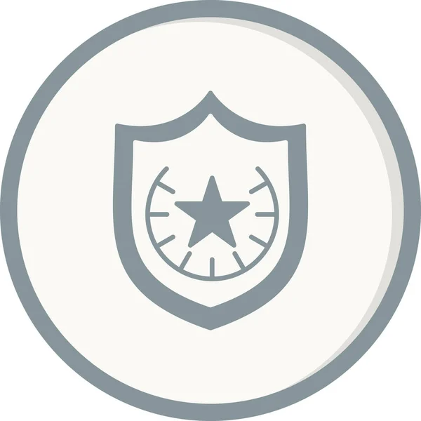 Polizei Abzeichen Symbol Vektor Illustration Design — Stockvektor