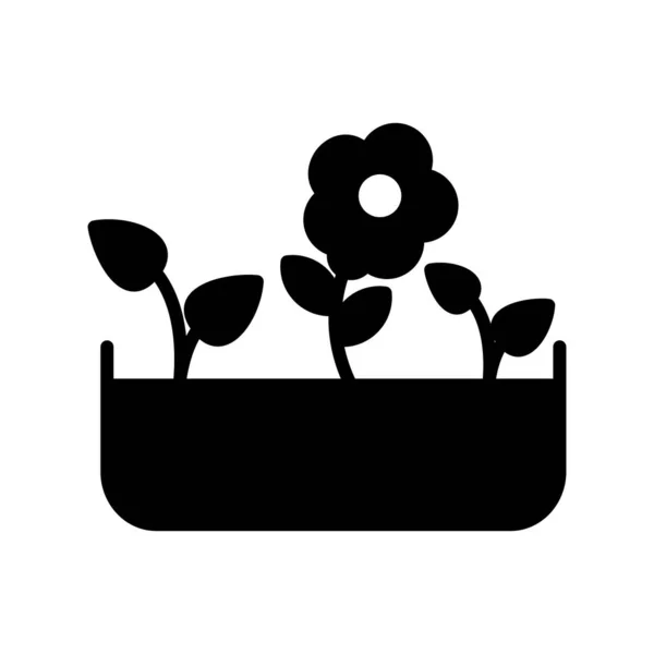 植物盆栽图标矢量图解设计 — 图库矢量图片