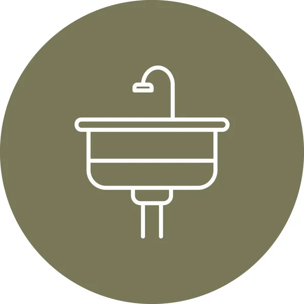 Sink Icon Vektor Illustration — Stockvektor