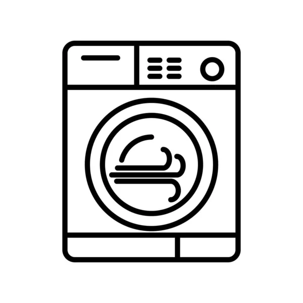 洗濯機のアイコンベクトルイラスト — ストックベクタ