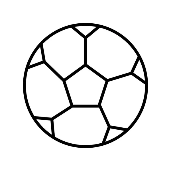 Ícone Bola Futebol Estilo Design Plano Ilustração Vetorial —  Vetores de Stock