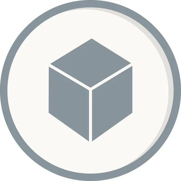 Icône Cube Illustration Vectorielle — Image vectorielle