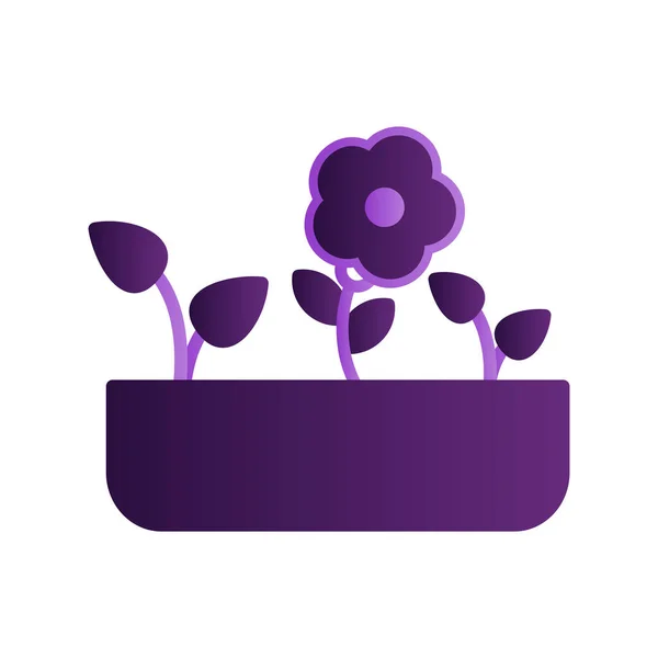 Plant Pot Icon Vector Illustration Design —  Vetores de Stock