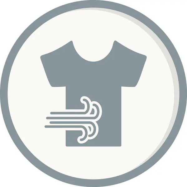 Illustrazione Vettoriale Asciugatura Shirt — Vettoriale Stock