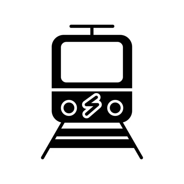 Icono Del Tren Eléctrico Ilustración Vectorial — Vector de stock