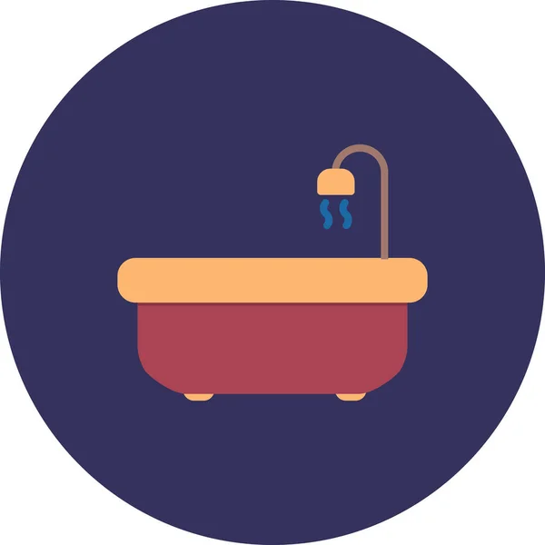 Bath Tub Icon Vector Illustration — Stock Vector