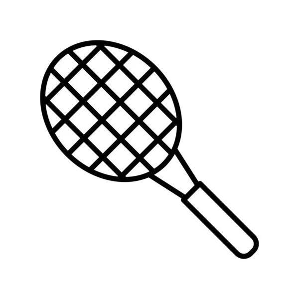 Raqueta Tenis Diseño Simple — Vector de stock