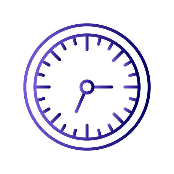 Reloj Pared Icono Web Ilustración Simple — Vector de stock