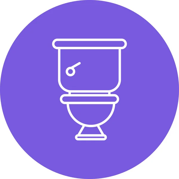 Векторная Иллюстрация Значка Туалета — стоковый вектор