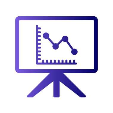 sunum simgesi vektör illüstrasyonu