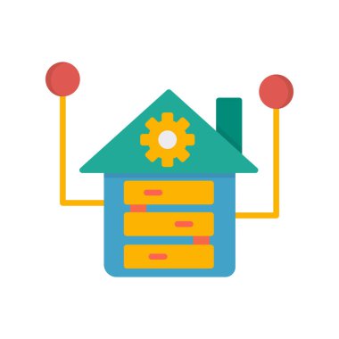 Depo simgesi vektör illüstrasyonu