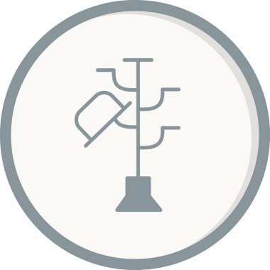 Hatstand simgesi, vektör çizimi