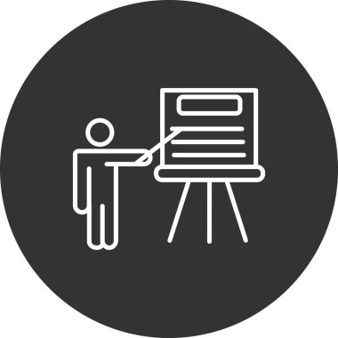 öğretmen simgesi vektör illüstrasyonu