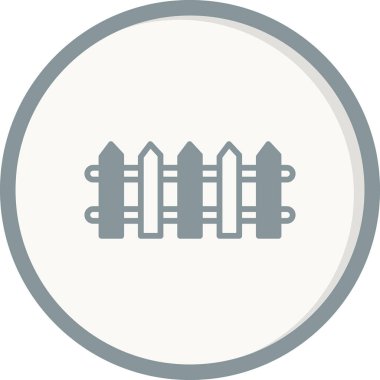 çit simgesi vektör illüstrasyonu