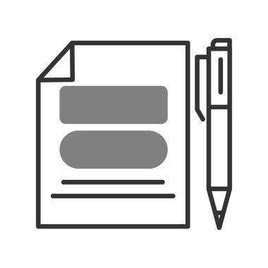  Gündem simgesi vektör illüstrasyonu