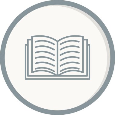 kitap simgesi vektör illüstrasyonu