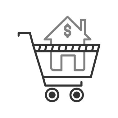 Çevrimiçi Özellik simgesi, vektör illüstrasyonu