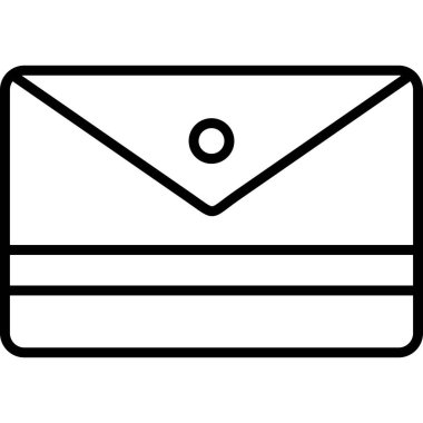 zarf simgesi vektör illüstrasyonu