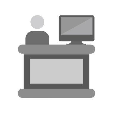 resepsiyon ikonu vektör illüstrasyonu