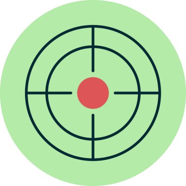 hedef simge vektör illüstrasyonu 