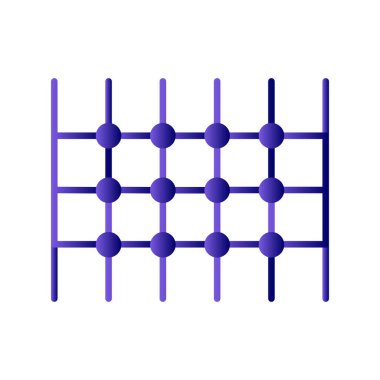 Net ağ simgesinin vektör illüstrasyonu 