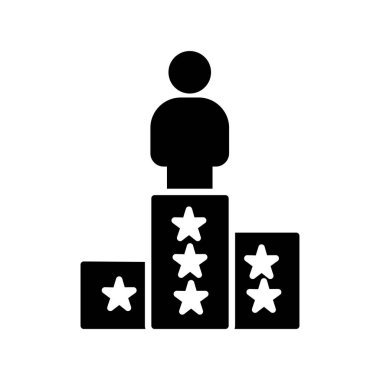 Kazanan simge, vektör illüstrasyonu