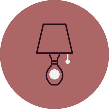 tablo lambası vektör illüstrasyonu