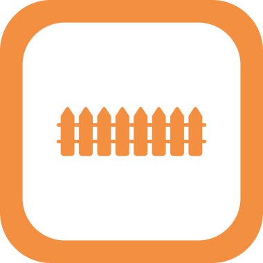 çit simgesi vektör illüstrasyonu