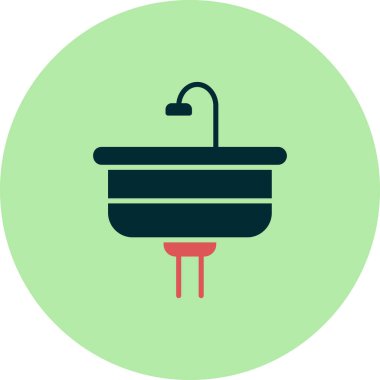 batık simgesi vektör illüstrasyonu