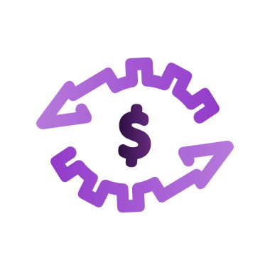 Cash Flow simge vektör çizimi