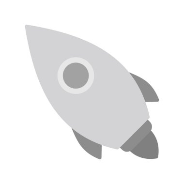 Roket ikonu. Basit tasarım