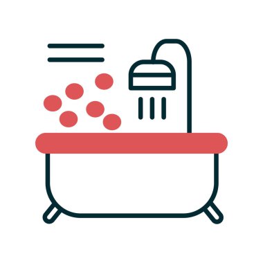 Küvet. Web simgesi basit tasarım 