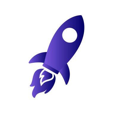 Füze simgesi, vektör çizimi