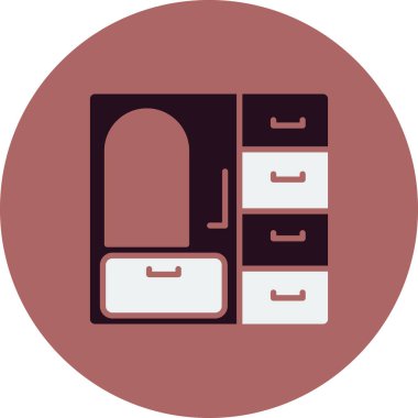 Dolap. Web simgesi basit tasarım 