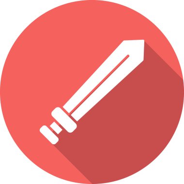 Kılıç. Web simgesi basit illüstrasyon 