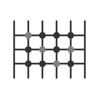 Net ağ simgesinin vektör illüstrasyonu 