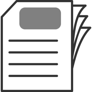 Kağıt, belge simgesi modada  