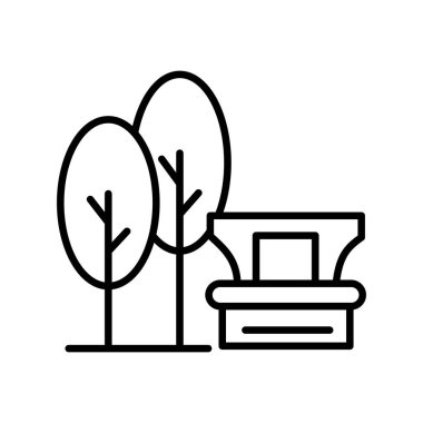 Bahçe ikonu vektör illüstrasyonu