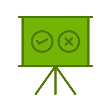 karar simgesi vektör illüstrasyonu